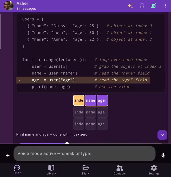 Asher: code you can watch